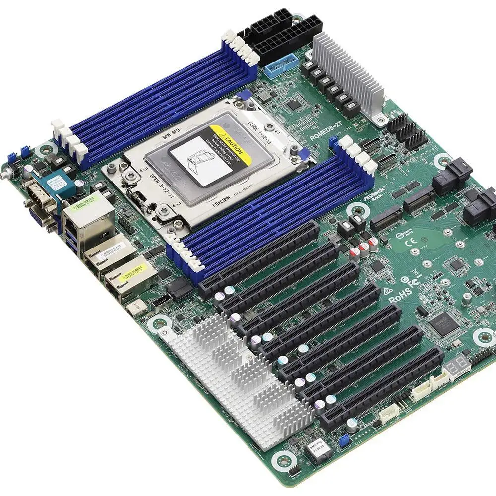 Dual Socket Sp3 Epyc Motherboard - Orijinal ASRock Rack ROMED8-2T AMD EPYC