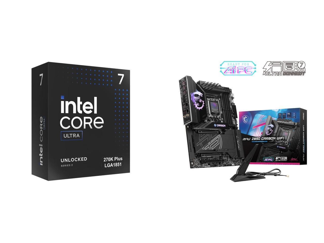 Z890 Wi-Fi 7 Motherboard - CPU Anakart Kombosu - Intel BX80768270K