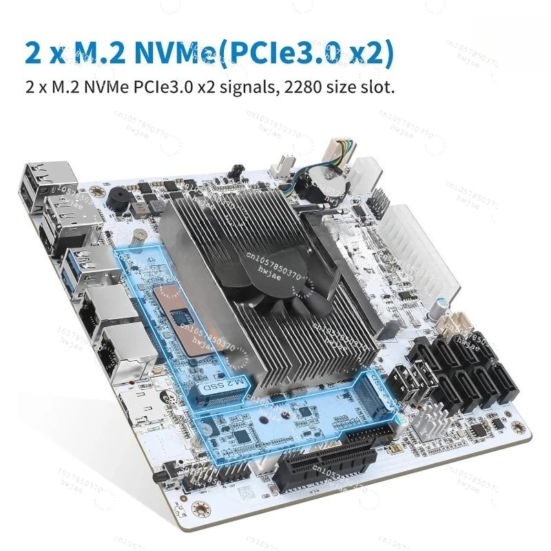 Mini ITX Beyaz M11 NAS Anakart - Mini Itx Dual 2.5G Nas Motherboard incelemesi ve fiyatı