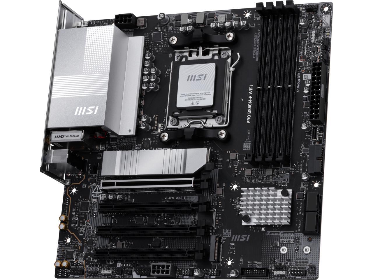 MSI PRO B850M-P WIFI AM5 AMD B - Am5 Micro Atx Pcie 5.0 Motherboard incelemesi ve fiyatı